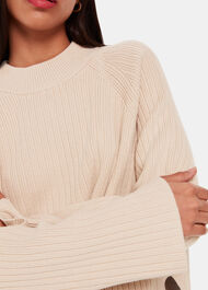 Cotton Rib Crew Neck Knit