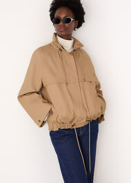 Funnel Neck Parka Jacket