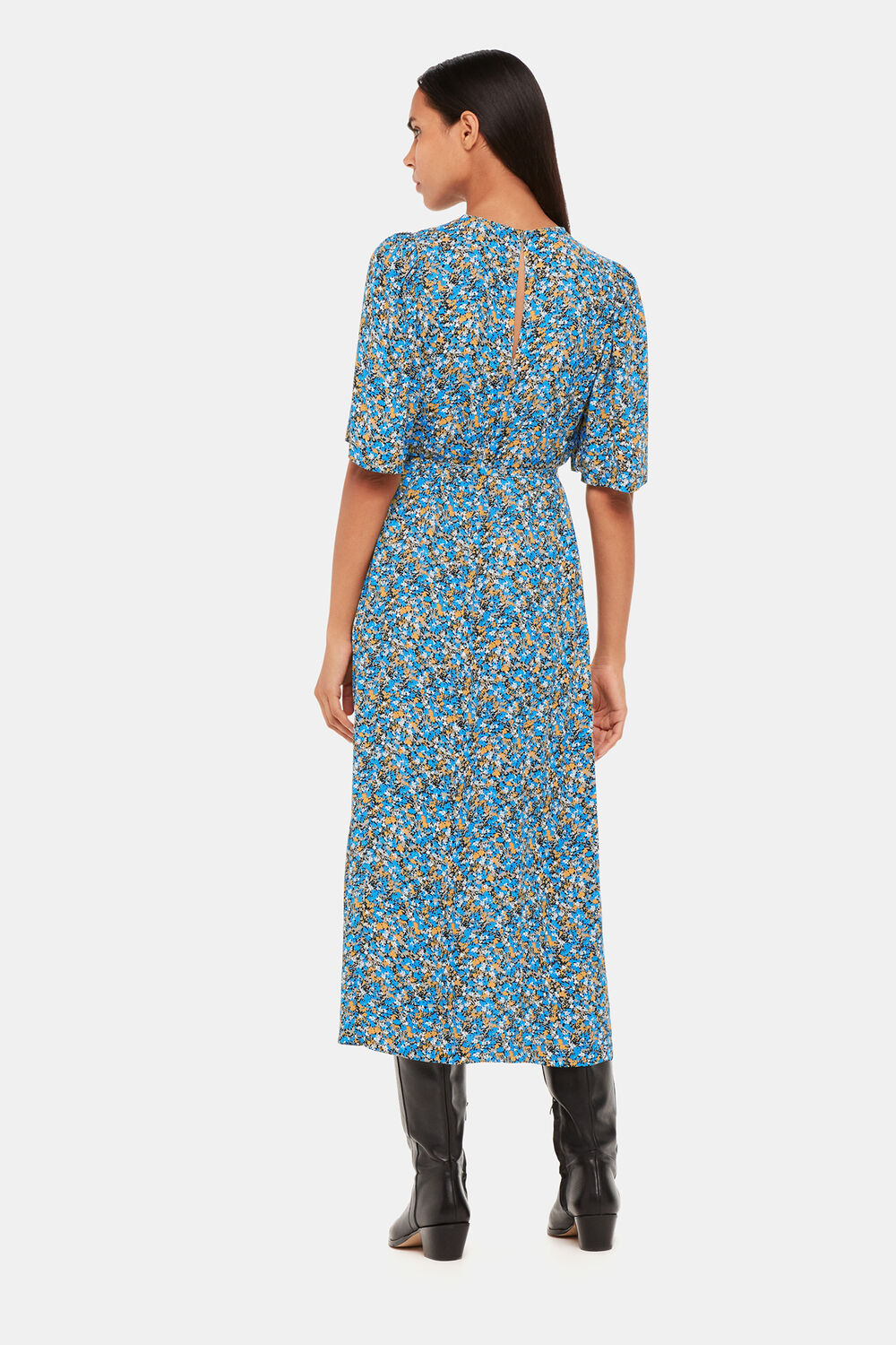 Ditsy Bouquet Midi Dress