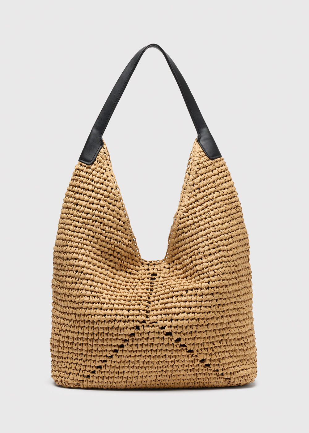 Triangular Straw Tote