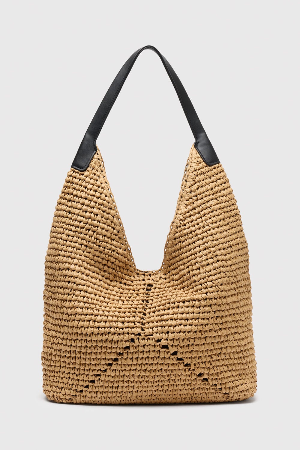 Triangular Straw Tote