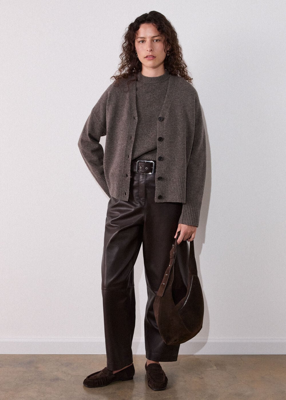 Wool V Neck Cardigan