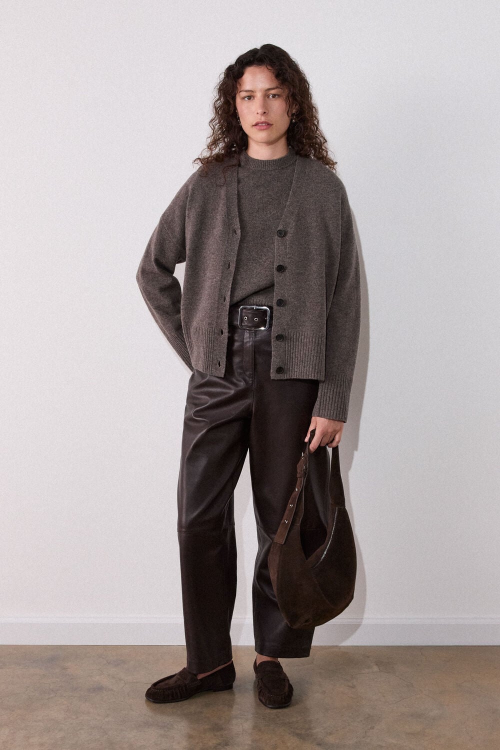 Wool V Neck Cardigan