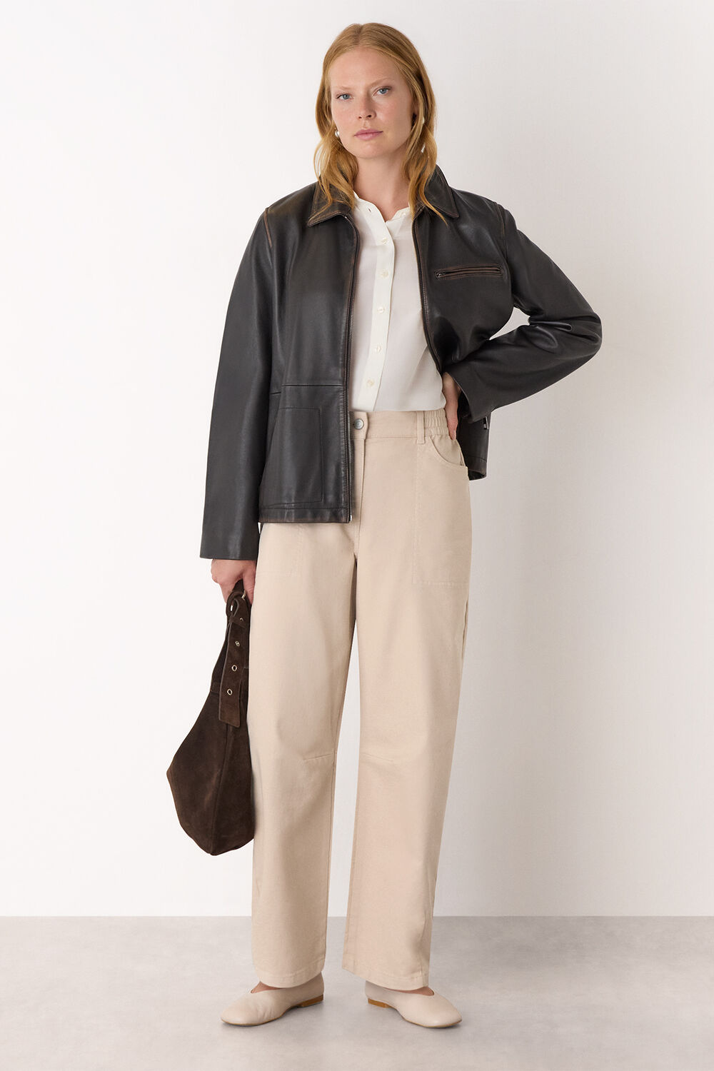 Casual Cotton Barrel Trouser