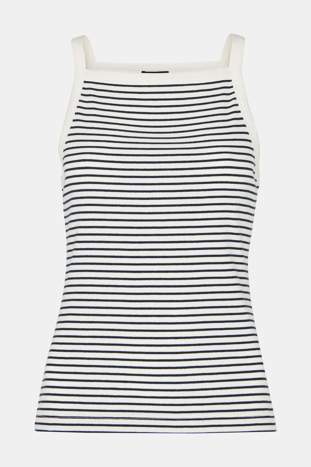 Straight Neck Stripe Vest