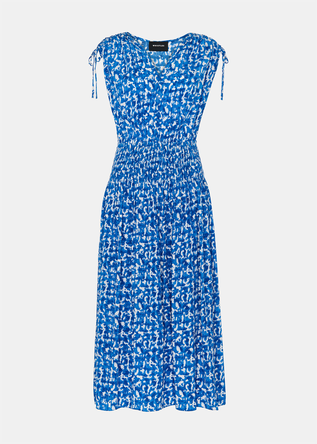 Brushed Stroke Midi Dress