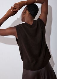 Cashmere V Neck Tank