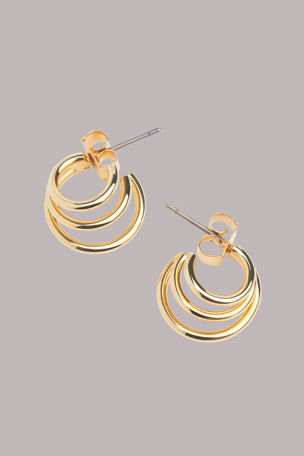 Triple Hoop Earring