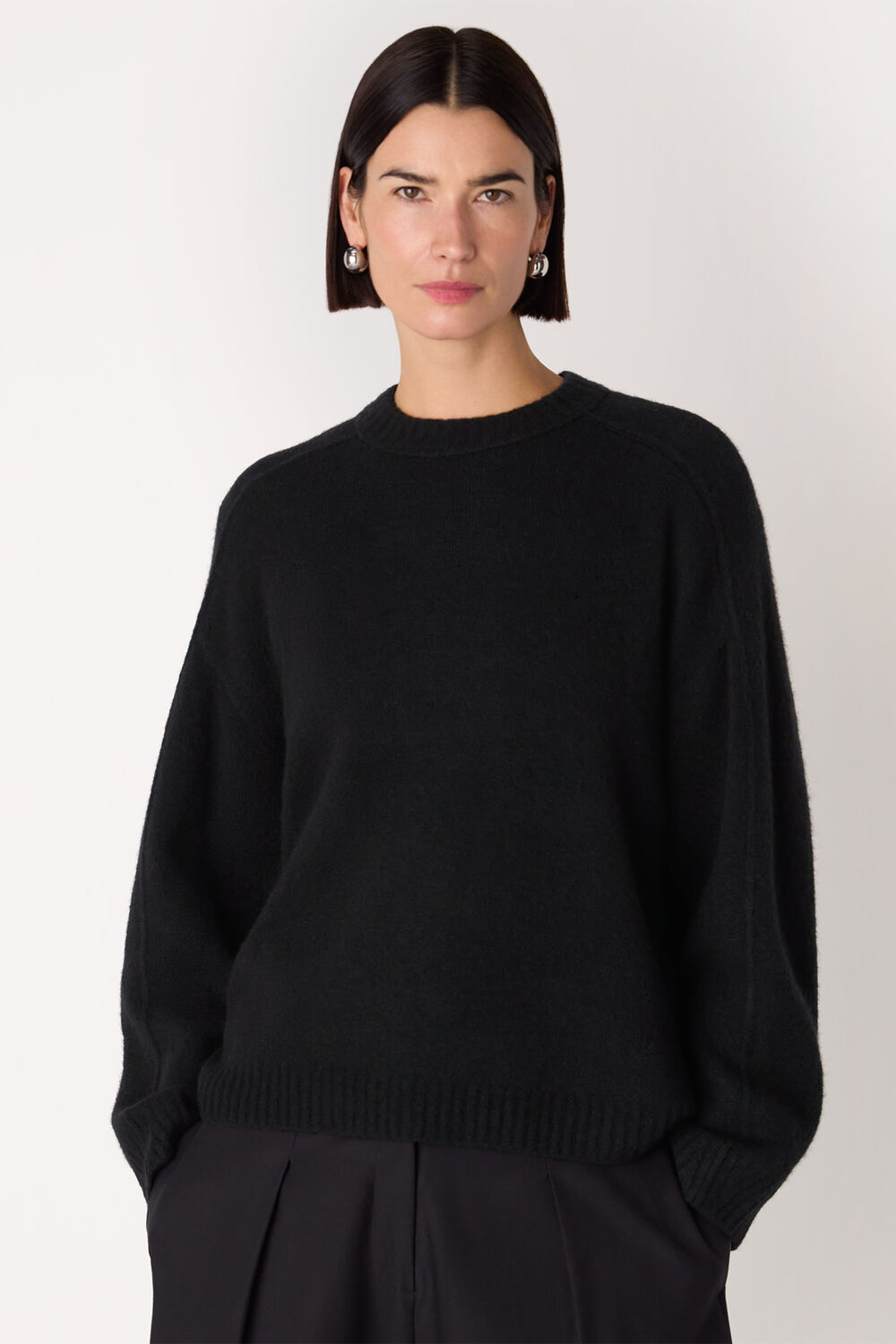 Wool Mix Seam Detail Knit