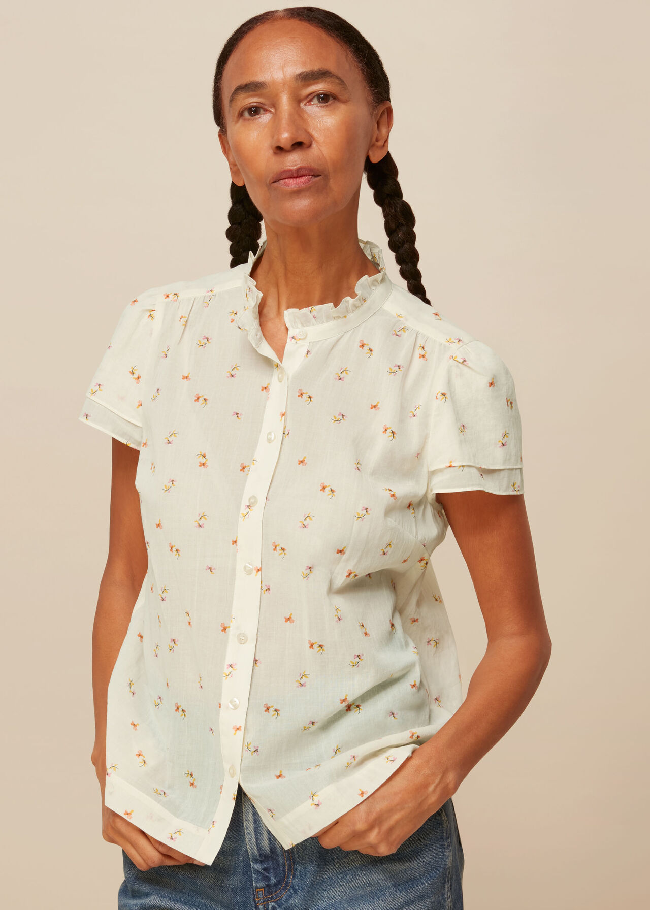 Forget Me Not Voile Blouse
