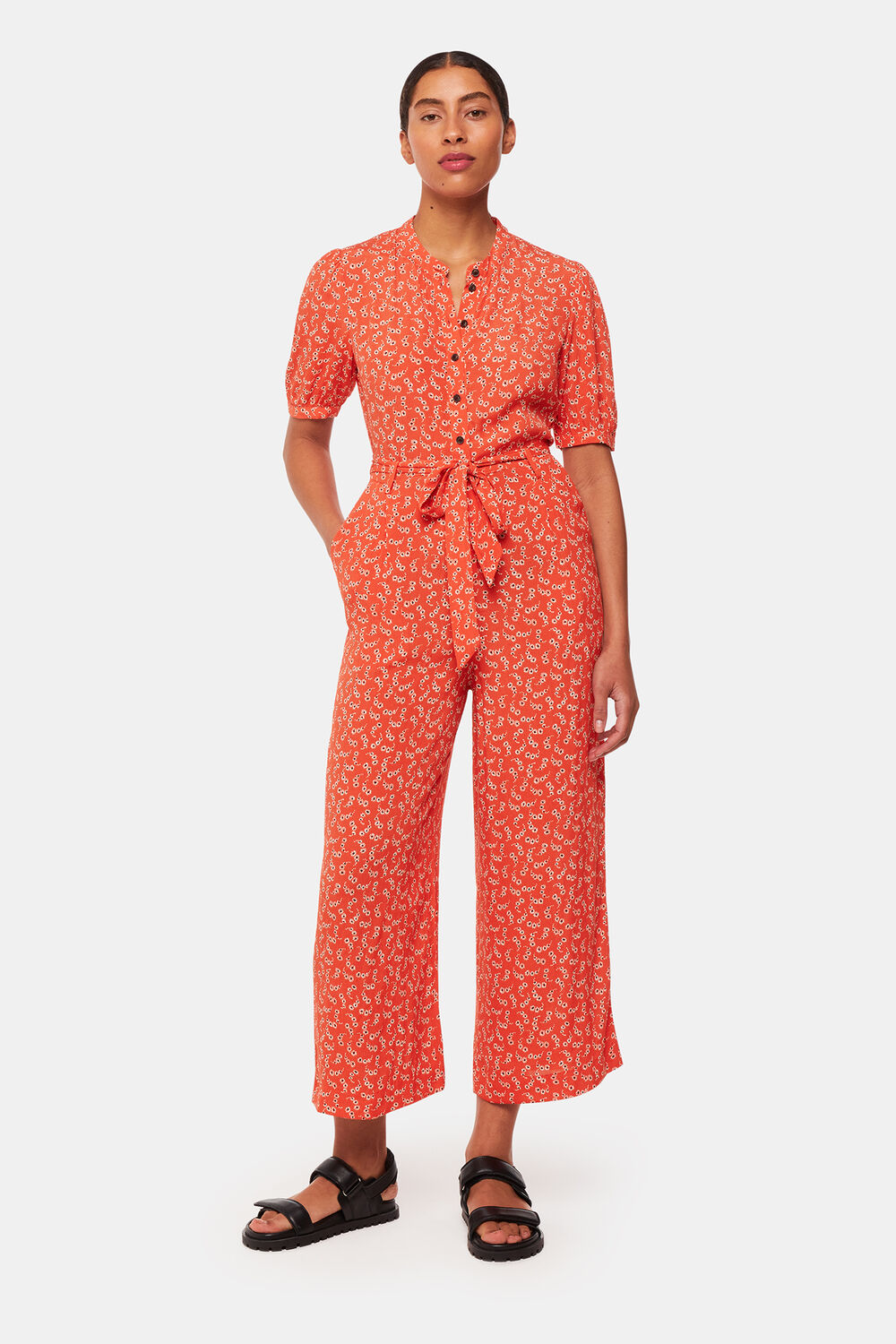 Micro Floral Jumpsuit