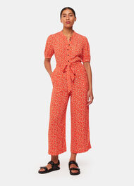 Micro Floral Jumpsuit
