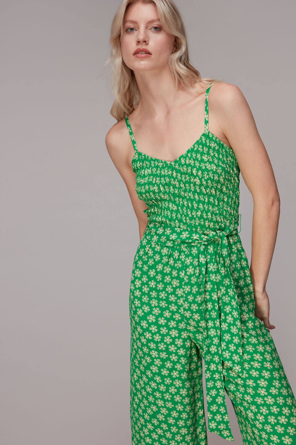 Daisy Check Print Jumpsuit