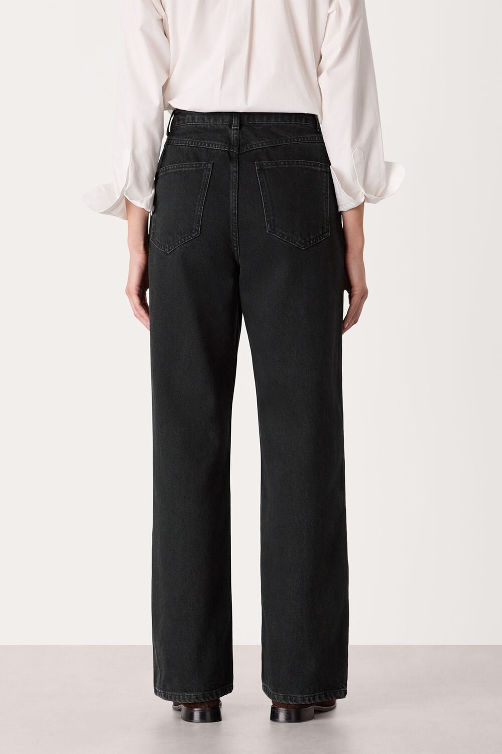 Black Straight Full Length Jean