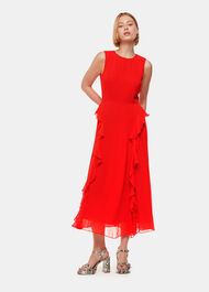 Nellie Frill Detail Midi Dress