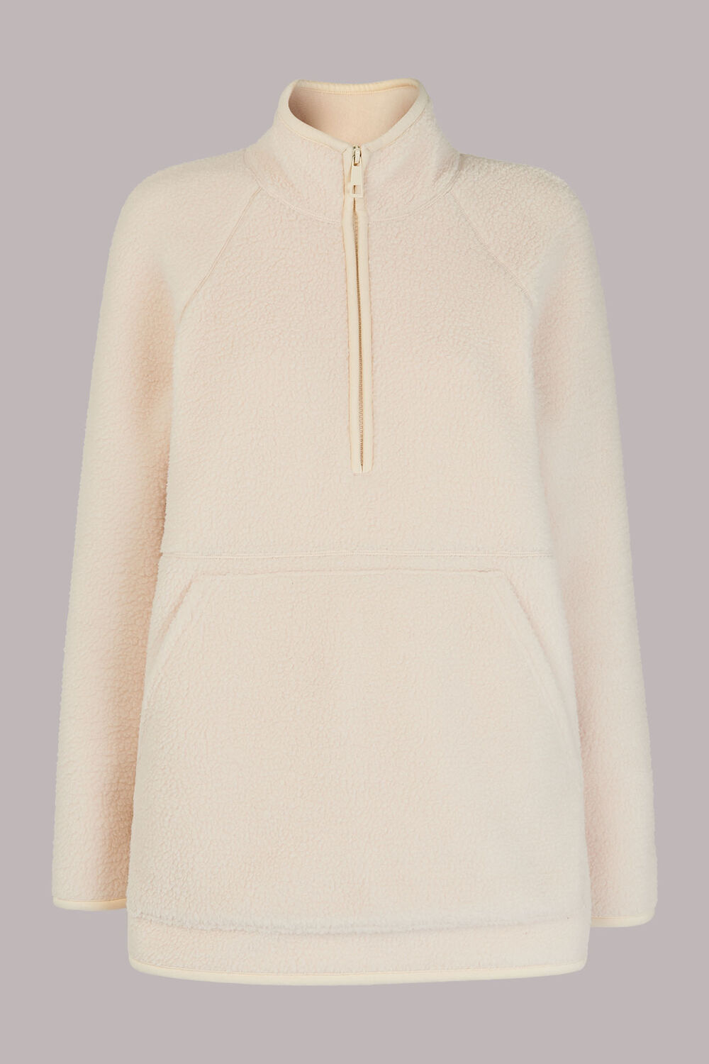 Sporty Zip Front Fleece Jacket