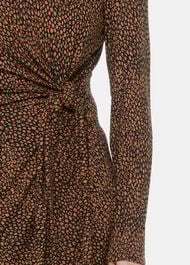 Petite Coffee Bean Tie Jersey Dress