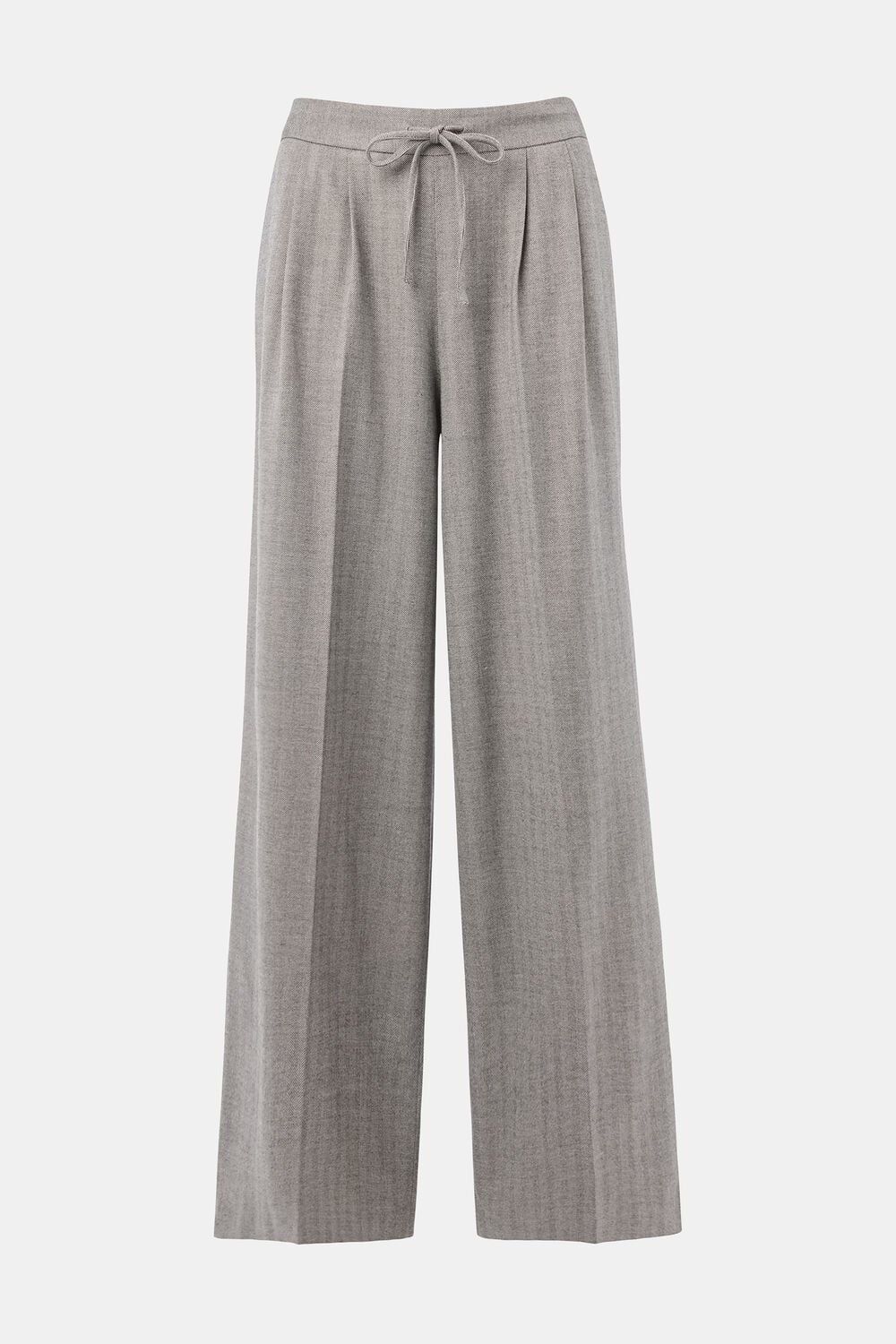 Herringbone Wide Leg Trouser