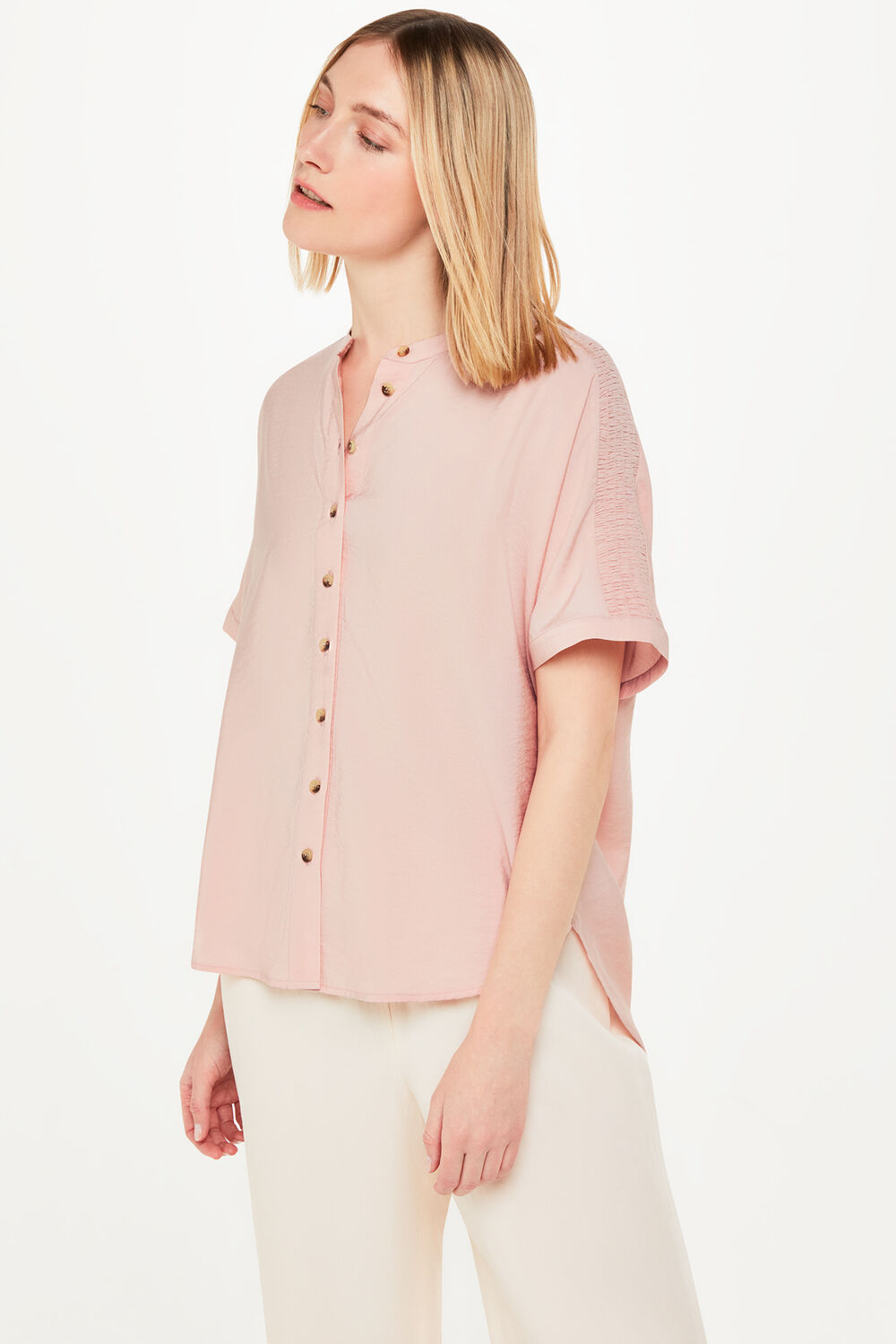 Maisie Shirred Sleeve Blouse