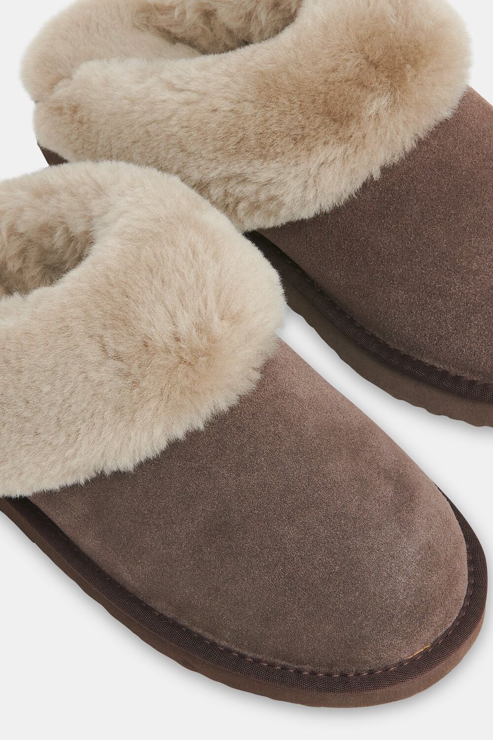 Taupe Emilia Cuff Slipper