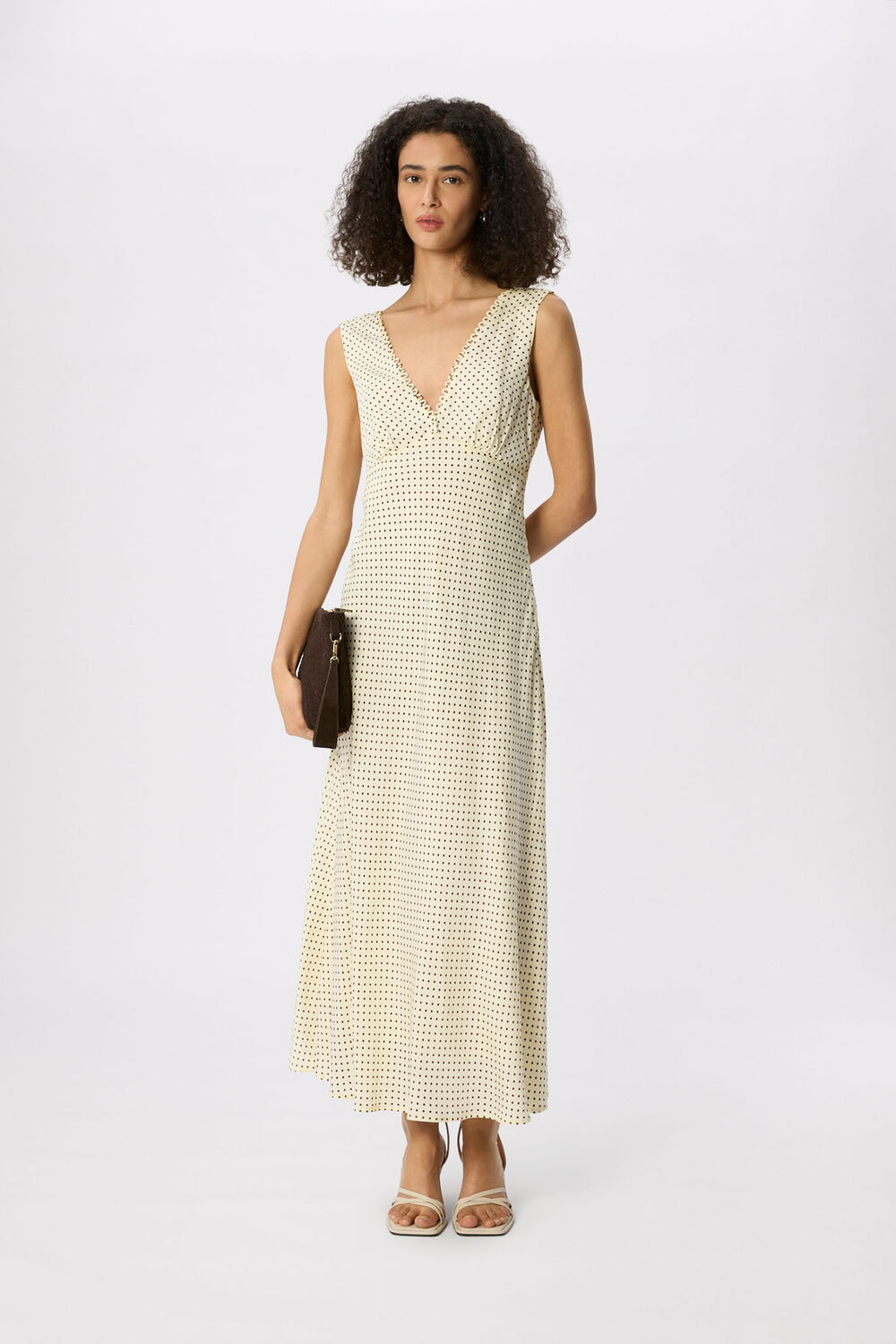 Yellow Mini Spot Sleeveless Dress