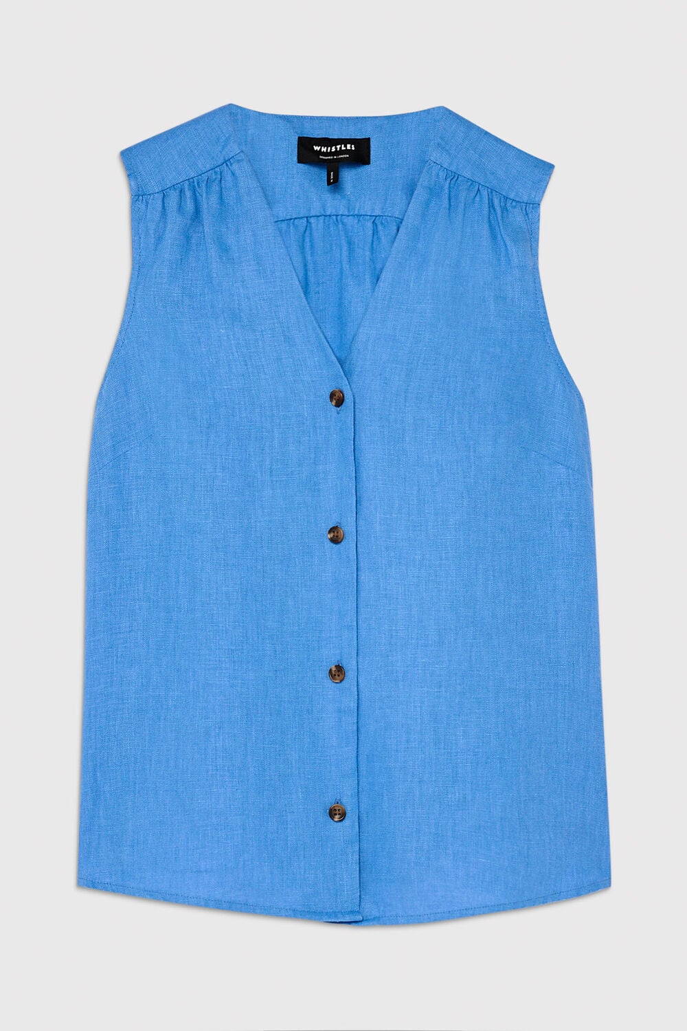 Blue Laura Linen Tank