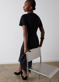 Ponte Detachable Lace Dress