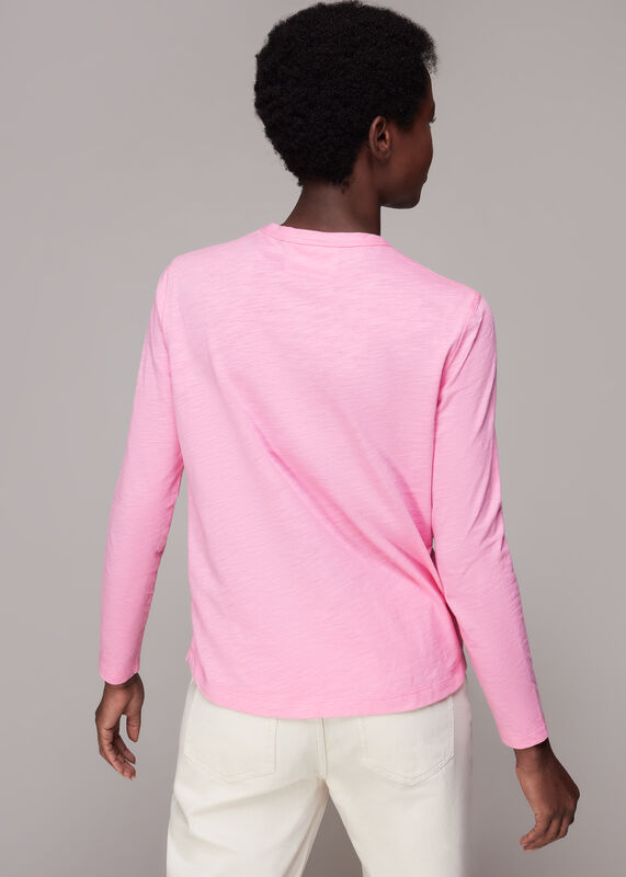 Pink Organic Long Sleeve Emily Top
