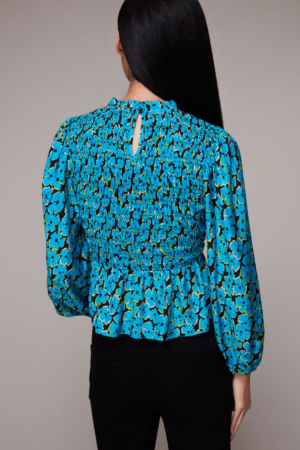 Farfalle Flower Shirred Top