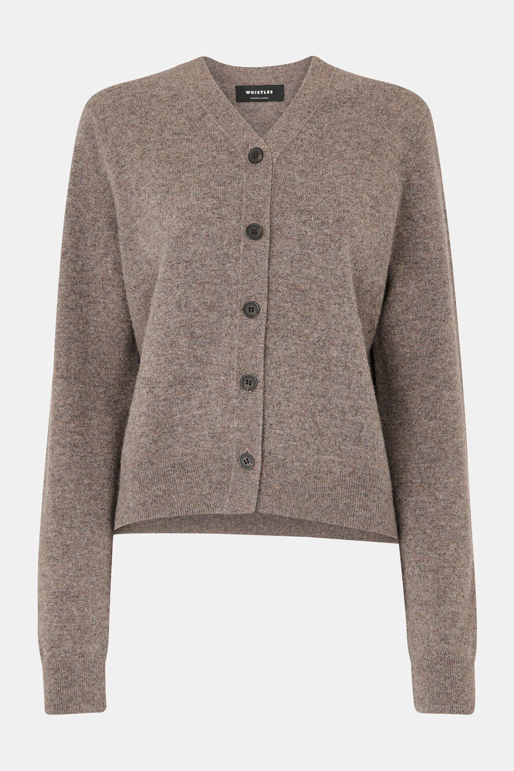 Button Front V Neck Cardigan