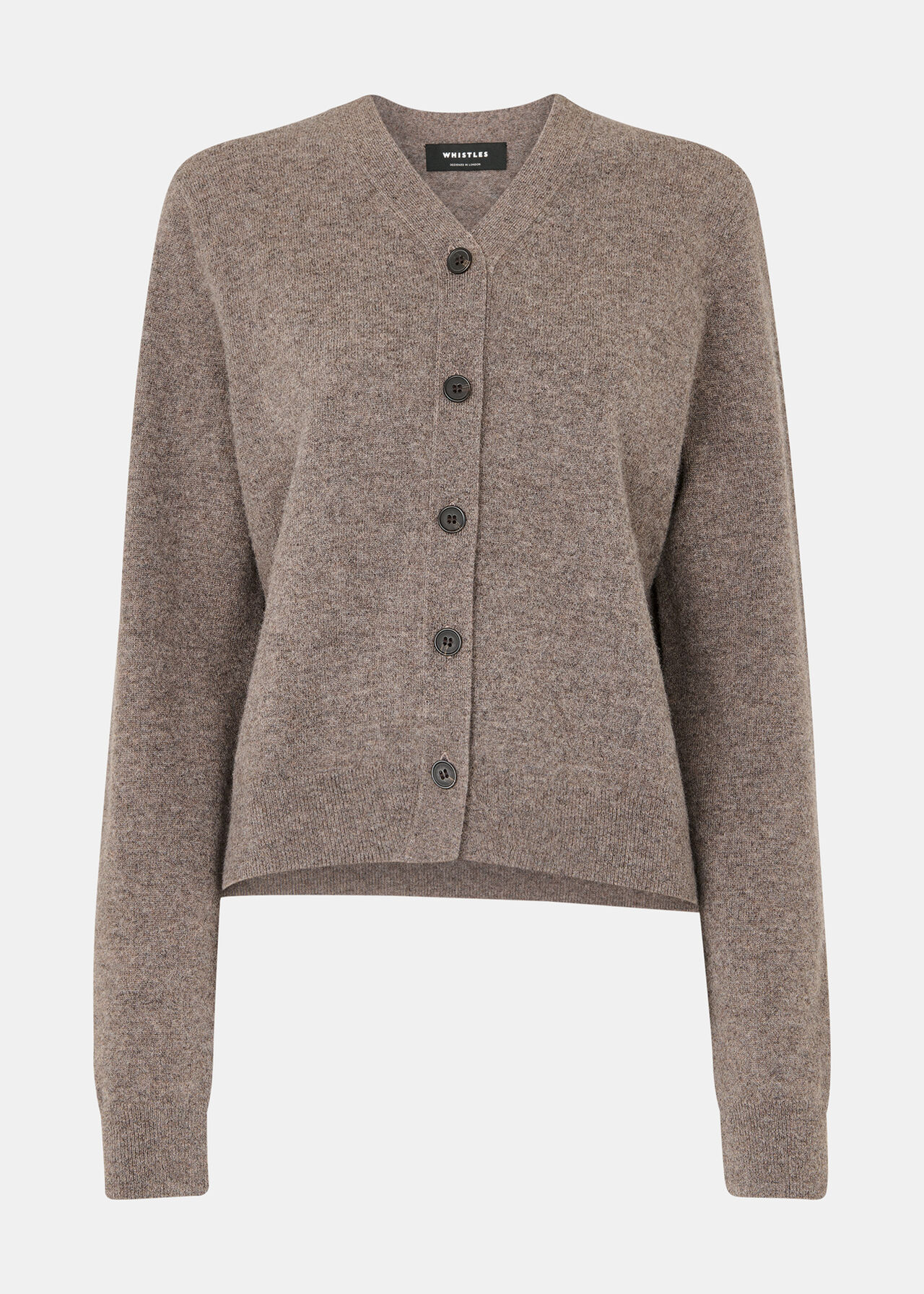 Button Front V Neck Cardigan