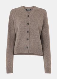 Button Front V Neck Cardigan