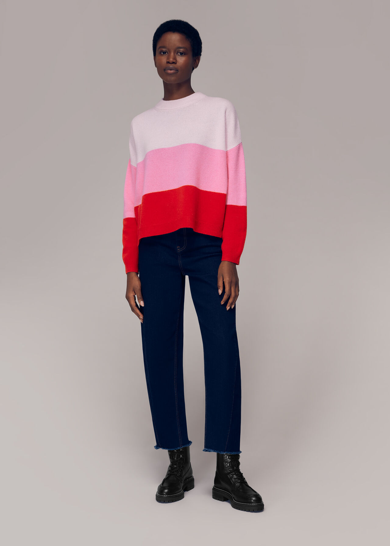 Stripe Knitted Wool Sweater