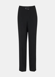 Corinna Belted Crepe Trouser
