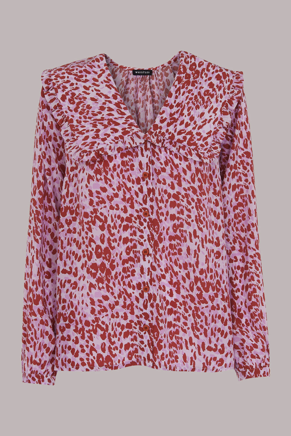 Summer Cheetah Collar Top