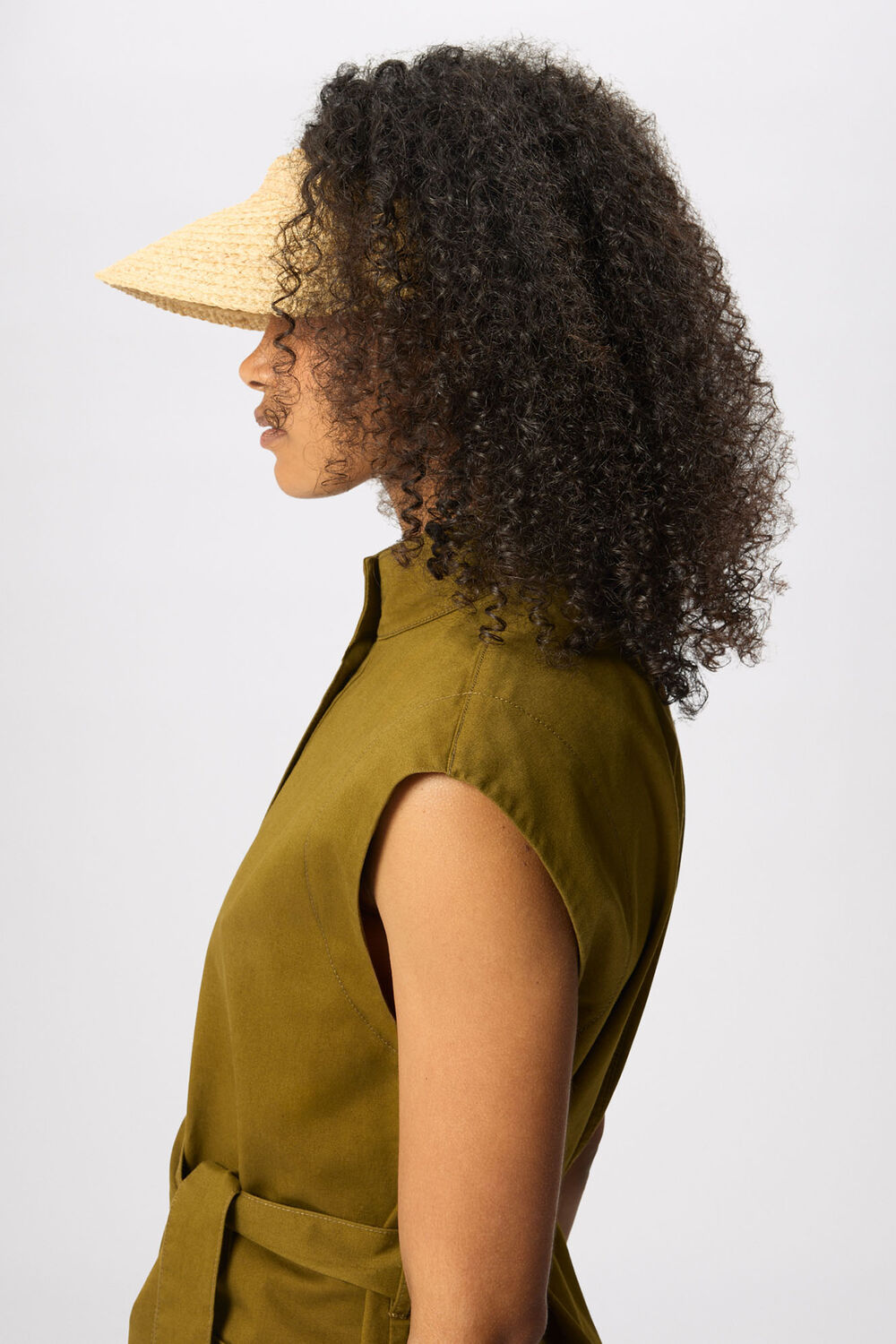 Neutral Straw Visor