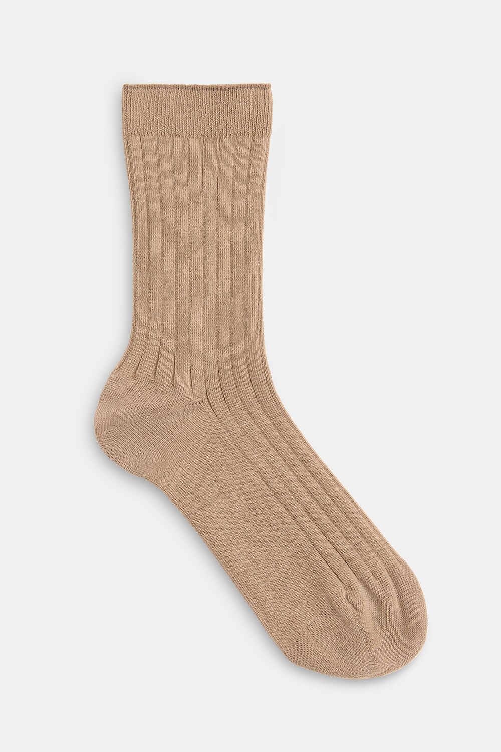 Neutral Classic Ribbed Socks