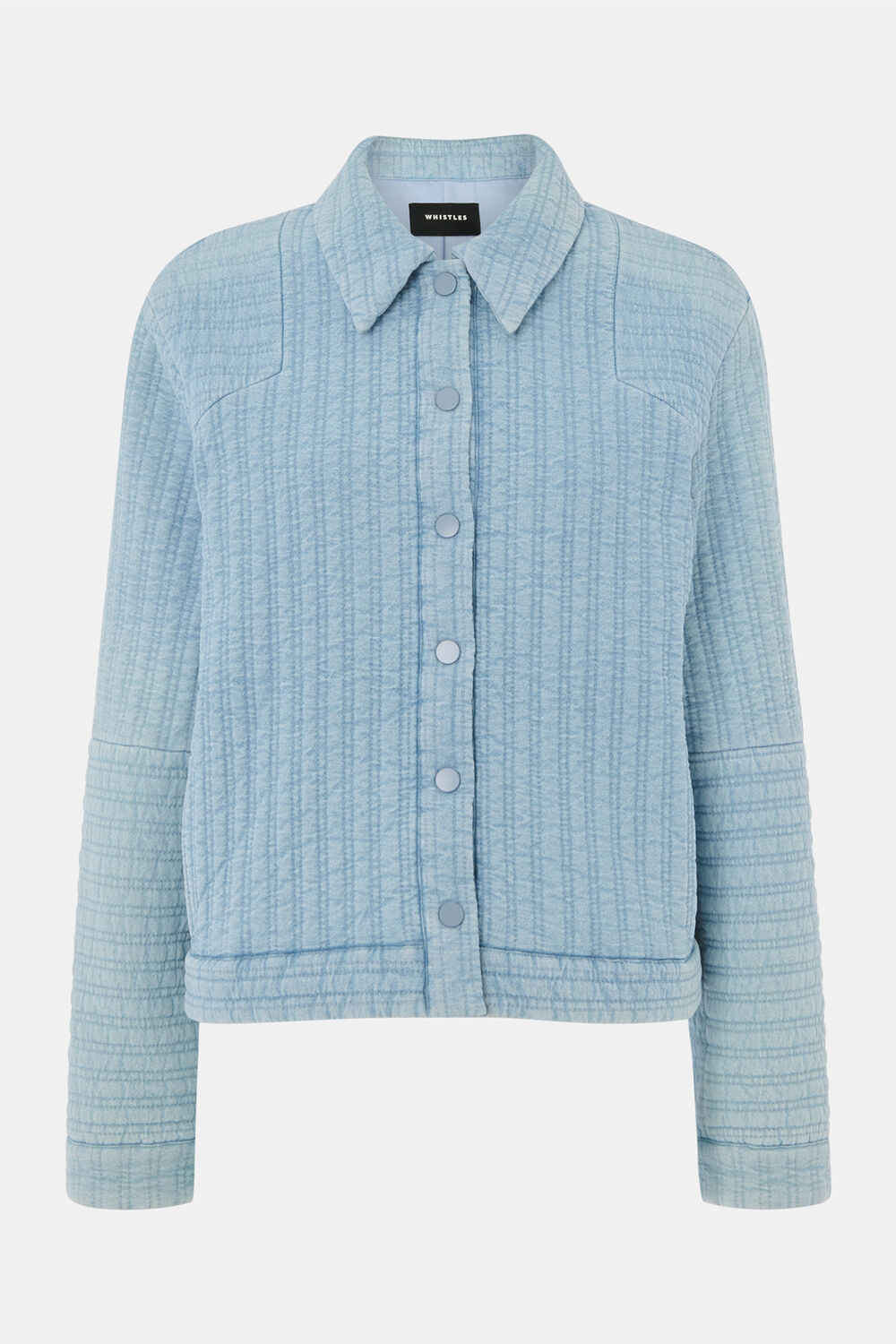 Cotton Quilted Chambray Jacket