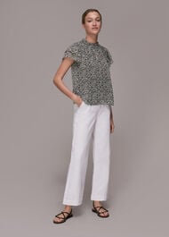 Indo Floral Print Top