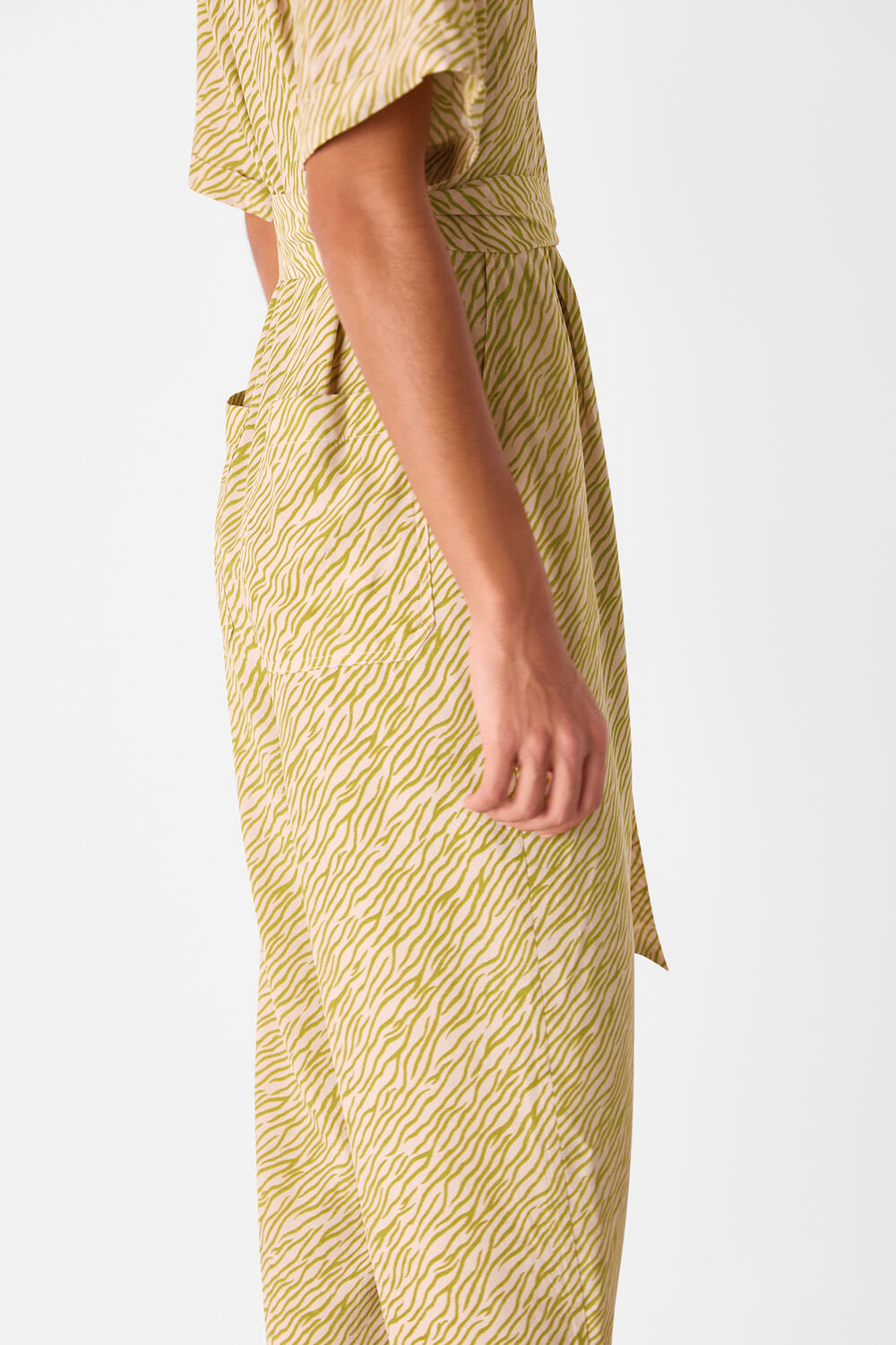 Green Kelly Tiger Flame Jumpsuit