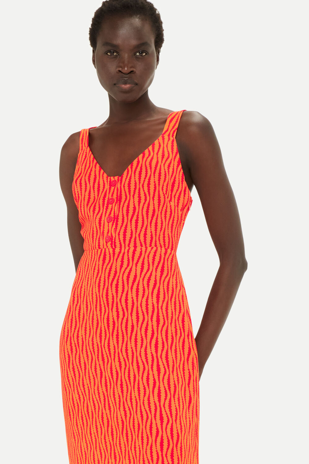 Andie Optical Rope Print Dress