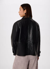 Short Leather Trench