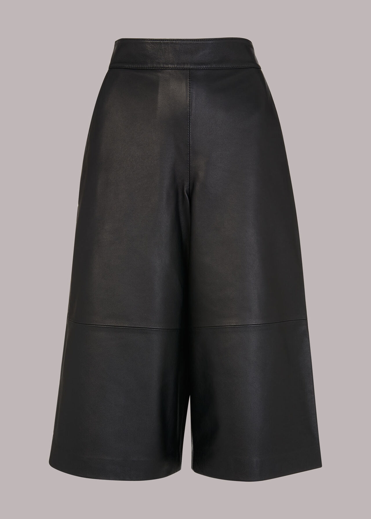 Black Leather Culotte | WHISTLES