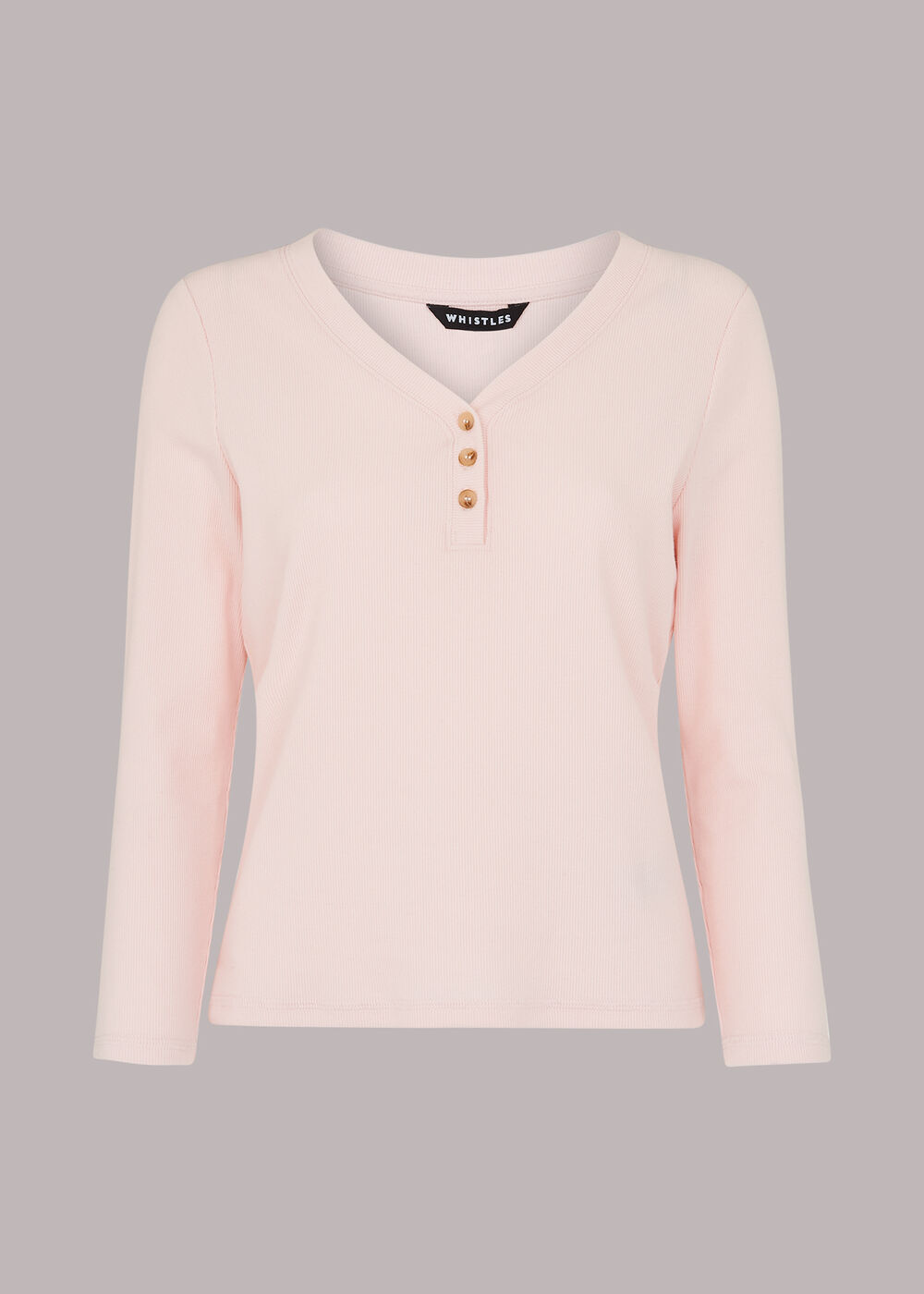 Paiton Ribbed Button Front Top