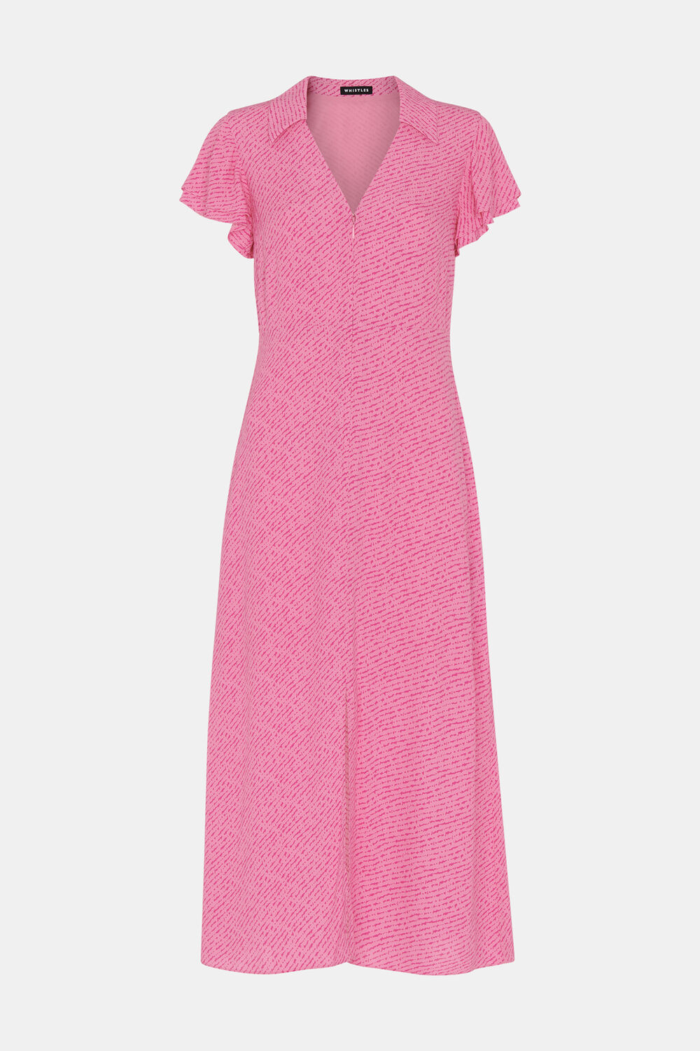 Nina Diagonal Fleck Midi Dress