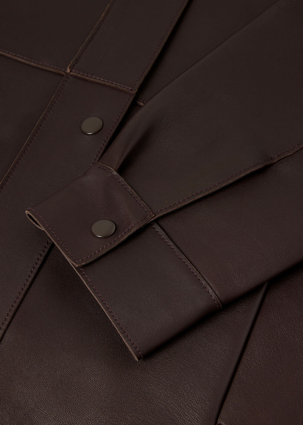 Petite Clean Bonded Leather Jacket