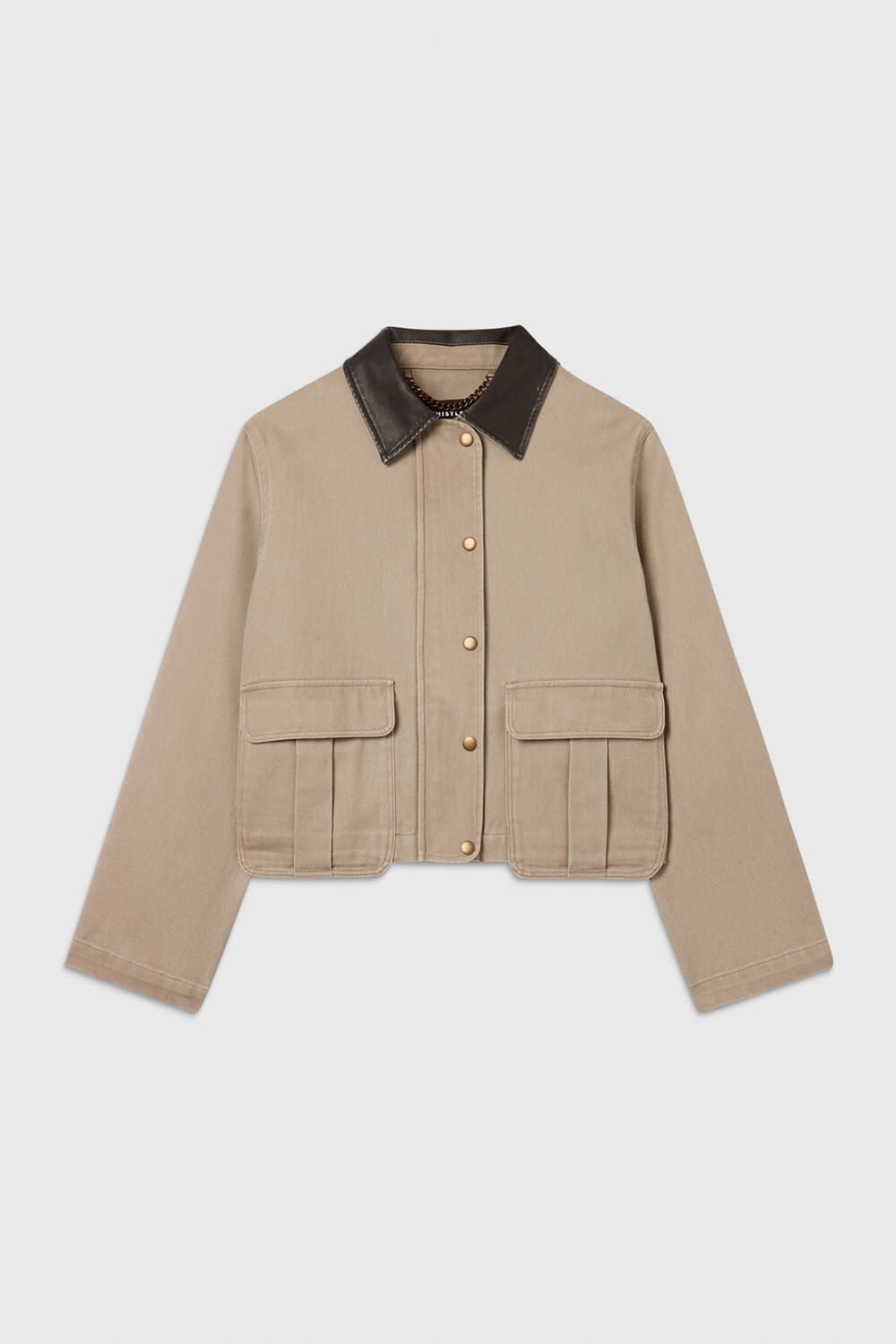 Casual Contrast Collar Jacket