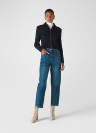 Zip Front Jersey jacket