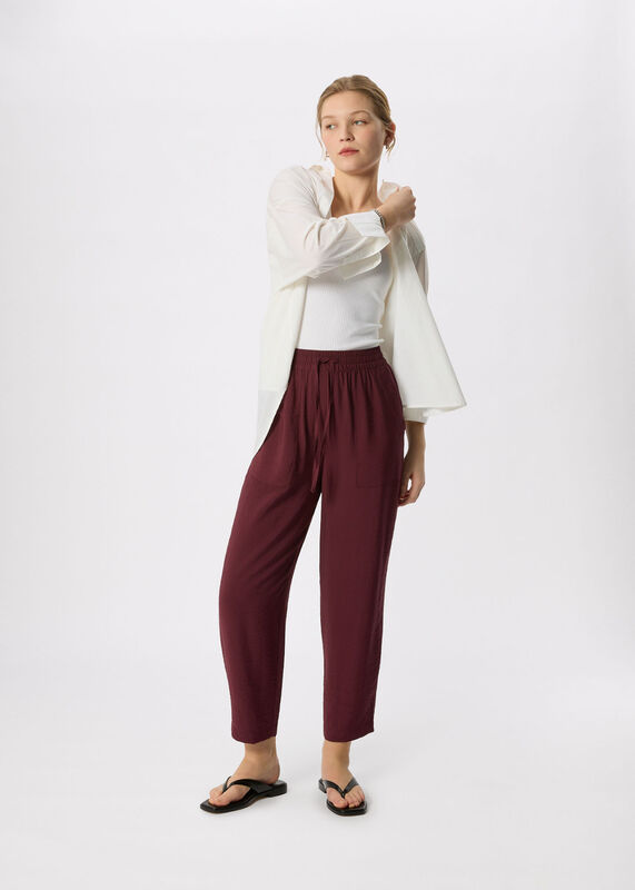 Fig Tie Waist Trouser