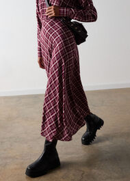 Check Midi Shirt Dress
